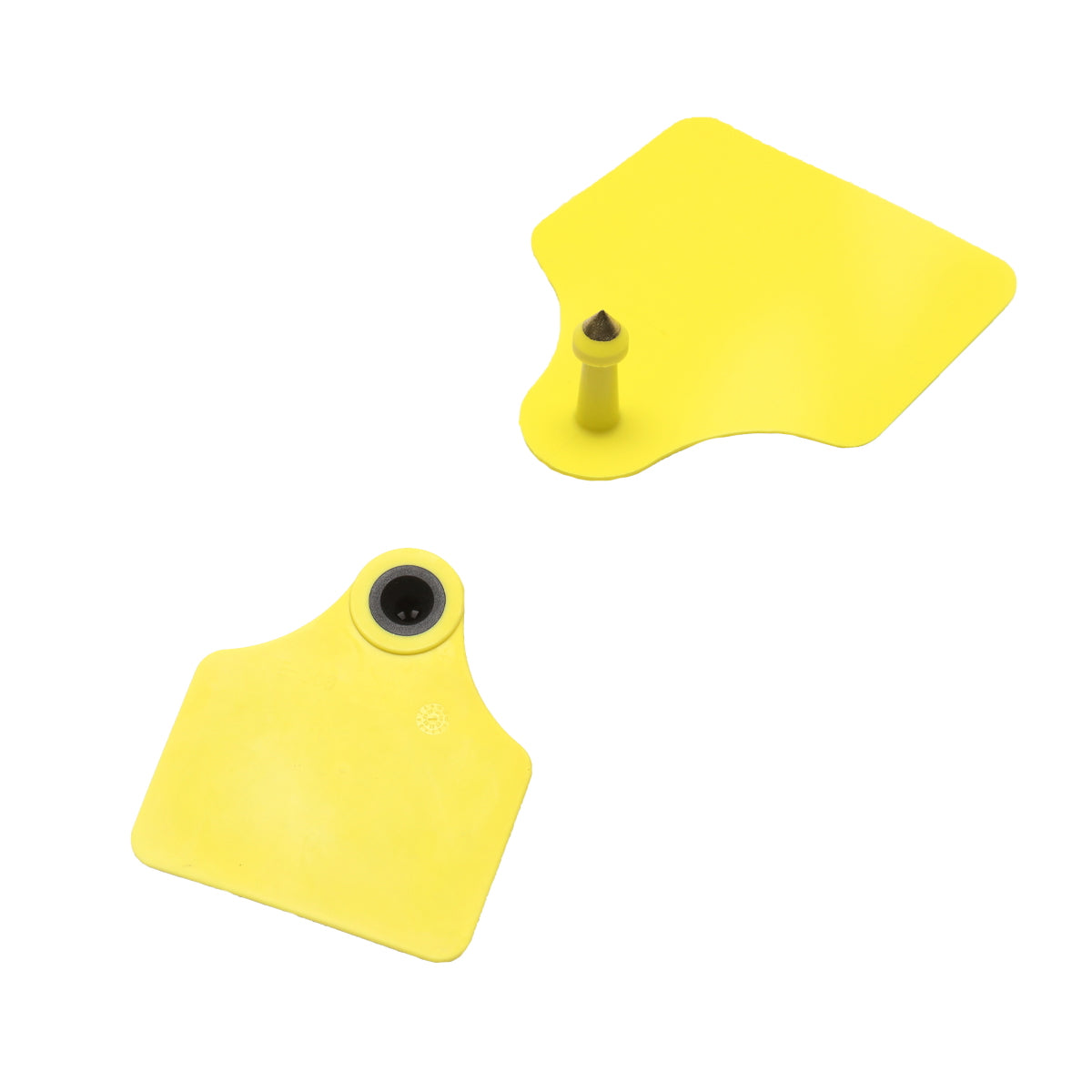 Set of unmarked yellow bell collars for cows Breckner Germany